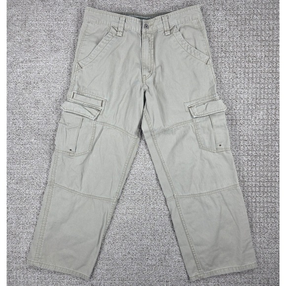 Levi's SilverTab Other - Vtg Levis SilverTab Trooper Cargo Pants Mens 32x28 Khaki Tan Baggy Y2K Tactical